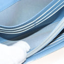 CHANEL Matelasse Long Wallet Enamel Green Silver CC Auth 138942-20