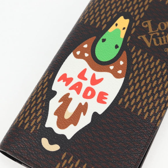 LOUIS VUITTON Damier Ebene Giant LV × NIGO Portefeuille N60393 Auth 138943M