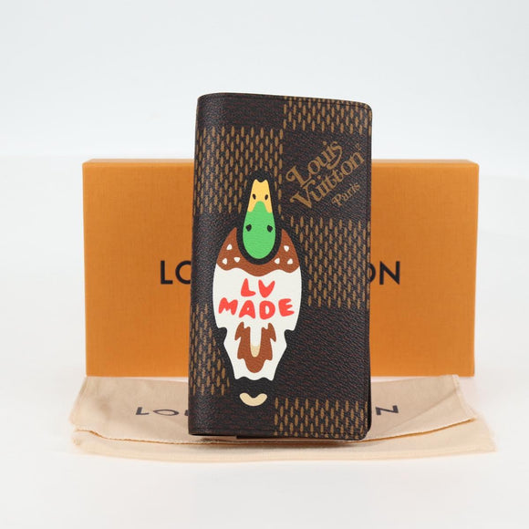 LOUIS VUITTON Damier Ebene Giant LV × NIGO Portefeuille N60393 Auth 138943M