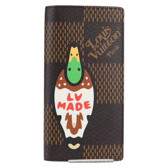 LOUIS VUITTON Damier Ebene Giant LV × NIGO Portefeuille N60393 Auth 138943M