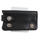 Chrome Hearts Key Case Leather Black Auth 138944M-1