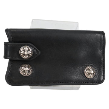 Chrome Hearts Key Case Leather Black Auth 138944M