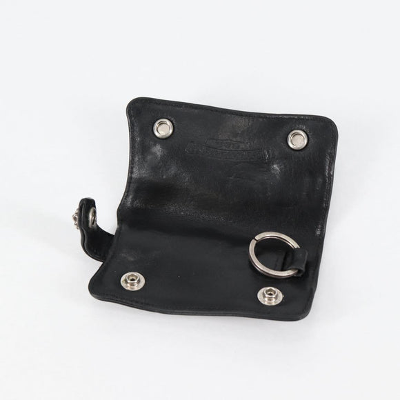 Chrome Hearts Key Case Leather Black Auth 138944M