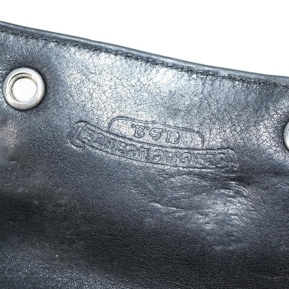 Chrome Hearts Key Case Leather Black Auth 138944M