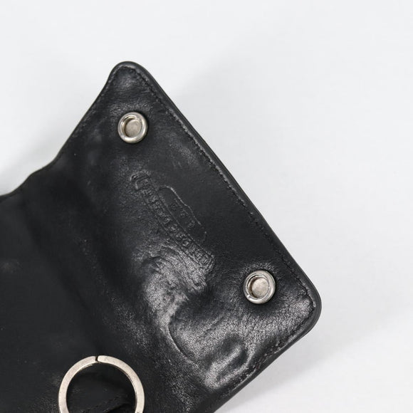 Chrome Hearts Key Case Leather Black Auth 138944M