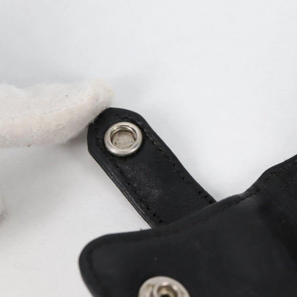 Chrome Hearts Key Case Leather Black Auth 138944M