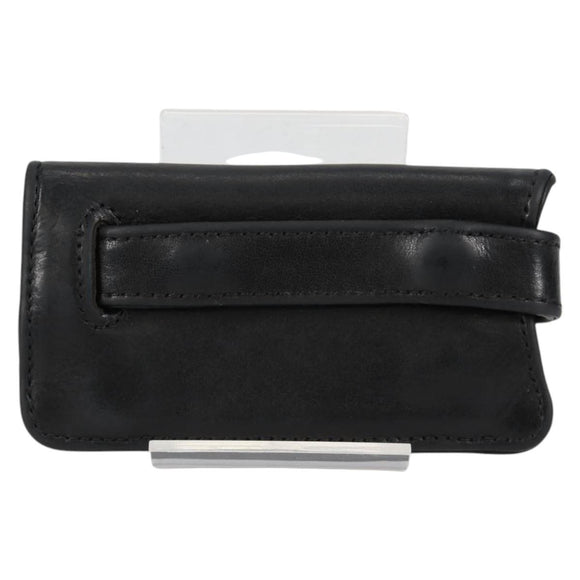 Chrome Hearts Key Case Leather Black Auth 138944M