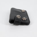 Chrome Hearts Key Case Leather Black Auth 138944M-3