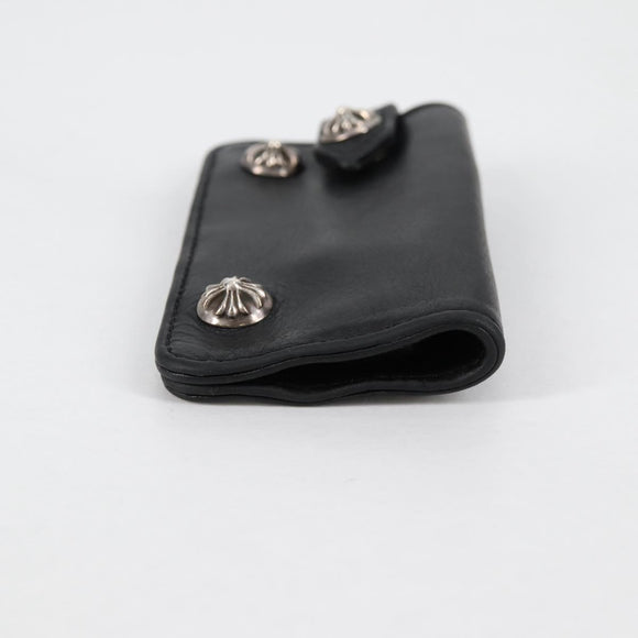 Chrome Hearts Key Case Leather Black Auth 138944M