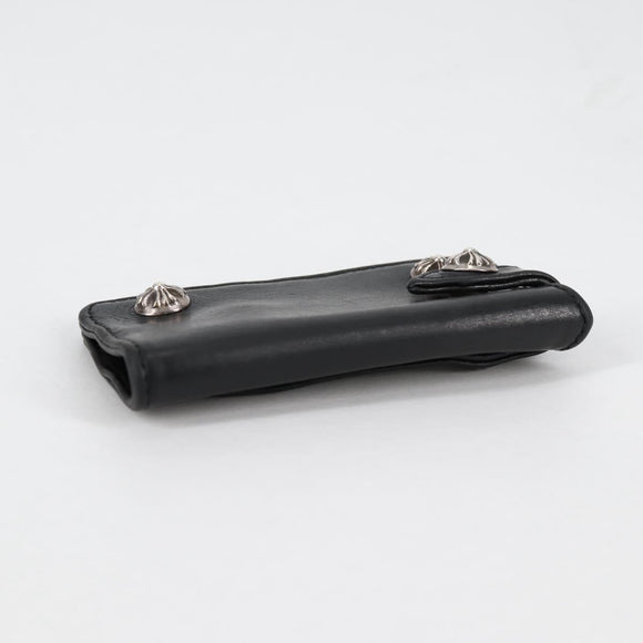 Chrome Hearts Key Case Leather Black Auth 138944M