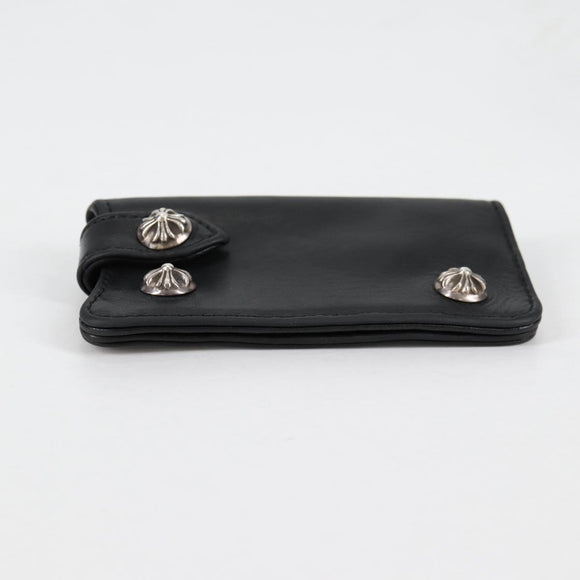 Chrome Hearts Key Case Leather Black Auth 138944M