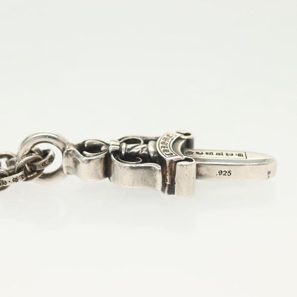 Chrome Hearts Double Dagger Paper Chain Necklace Ag925 Silver Auth 138946M