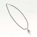 Chrome Hearts Double Dagger Paper Chain Necklace Ag925 Silver Auth 138946M-2
