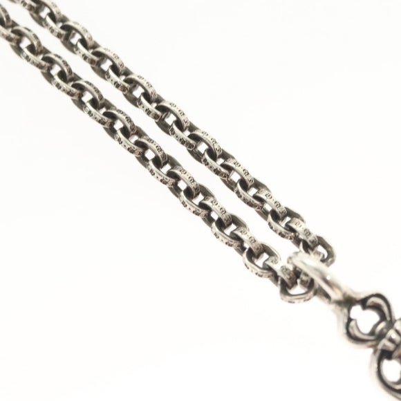 Chrome Hearts Double Dagger Paper Chain Necklace Ag925 Silver Auth 138946M