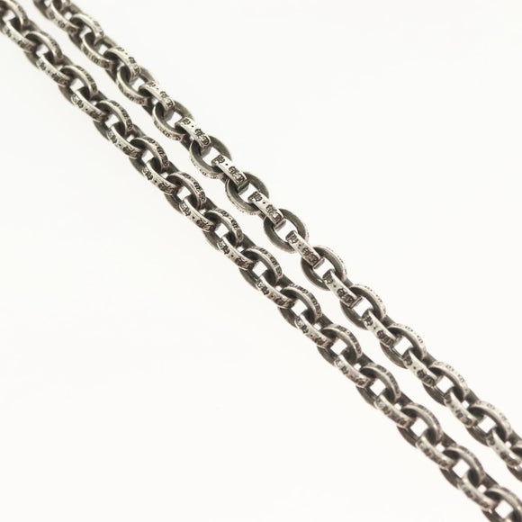 Chrome Hearts Double Dagger Paper Chain Necklace Ag925 Silver Auth 138946M