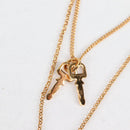 LOUIS VUITTON LV Padlock Necklace metal Gold M01593 LV Auth 138948-9