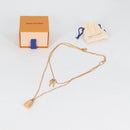 LOUIS VUITTON LV Padlock Necklace metal Gold M01593 LV Auth 138948-14