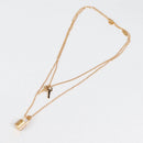 LOUIS VUITTON LV Padlock Necklace metal Gold M01593 LV Auth 138948-7