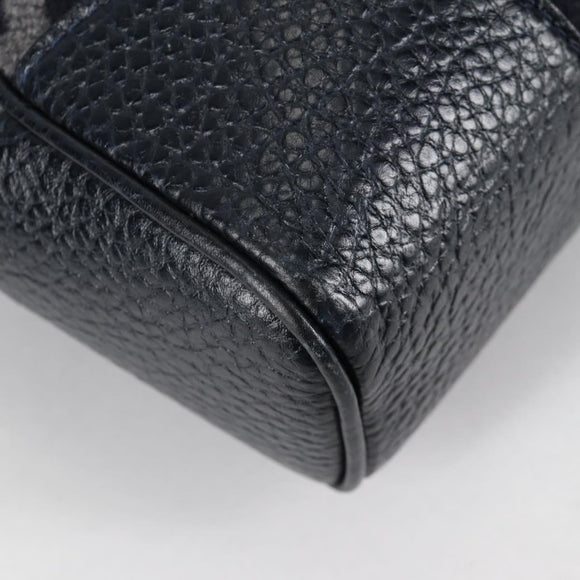 LOUIS VUITTON Cabas Vale Karakoram Hand Bag Wool Navy M95240 LV Auth 138949SAV