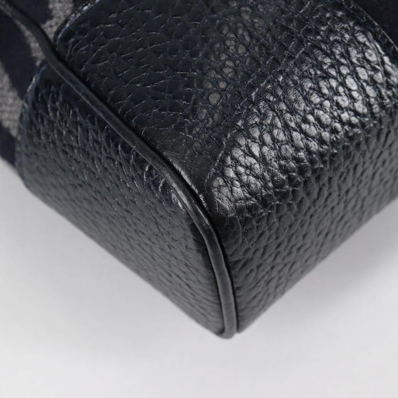 LOUIS VUITTON Cabas Vale Karakoram Hand Bag Wool Navy M95240 LV Auth 138949SAV