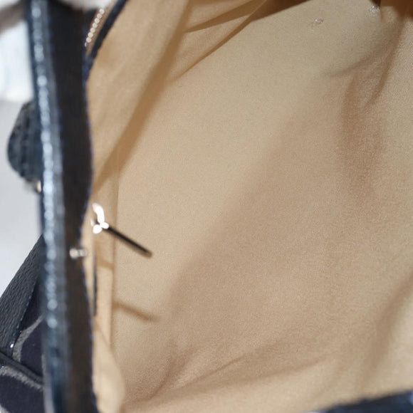 LOUIS VUITTON Cabas Vale Karakoram Hand Bag Wool Navy M95240 LV Auth 138949A