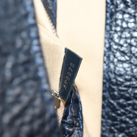 LOUIS VUITTON Cabas Vale Karakoram Hand Bag Wool Navy M95240 LV Auth 138949SAV