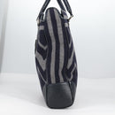 LOUIS VUITTON Cabas Vale Karakoram Hand Bag Wool Navy M95240 LV Auth 138949A-5