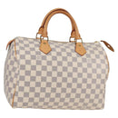LOUIS VUITTON Damier Azur Speedy 30 Hand Bag N41533 LV Auth 138958A-1