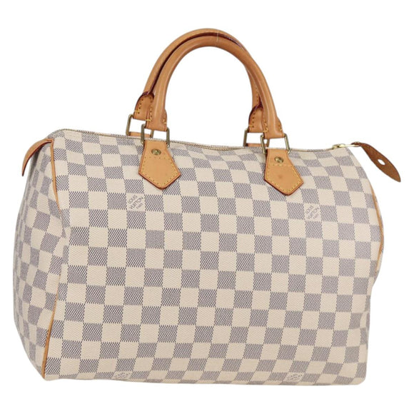 LOUIS VUITTON Damier Azur Speedy 30 Hand Bag N41533 LV Auth 138958A