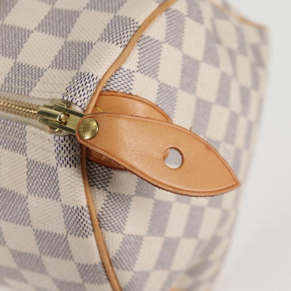 LOUIS VUITTON Damier Azur Speedy 30 Hand Bag N41533 LV Auth 138958A