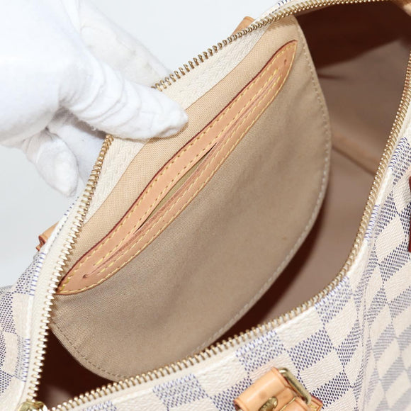 LOUIS VUITTON Damier Azur Speedy 30 Hand Bag N41533 LV Auth 138958A