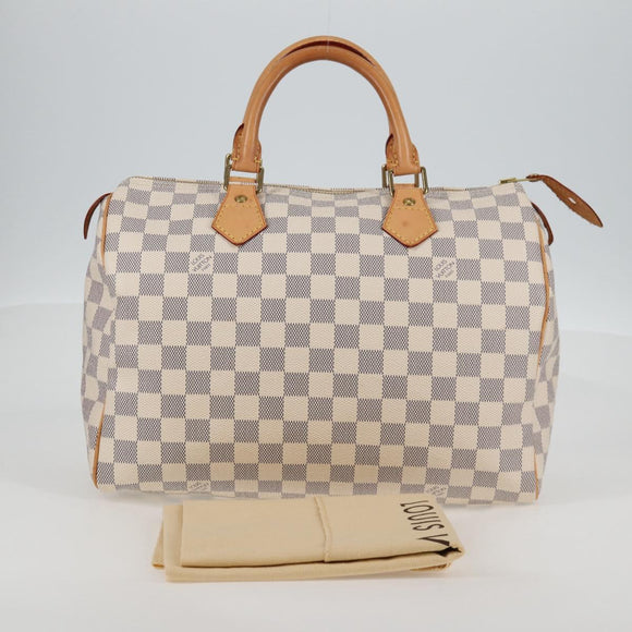 LOUIS VUITTON Damier Azur Speedy 30 Hand Bag N41533 LV Auth 138958A