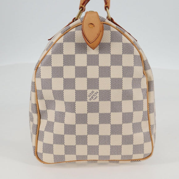 LOUIS VUITTON Damier Azur Speedy 30 Hand Bag N41533 LV Auth 138958A