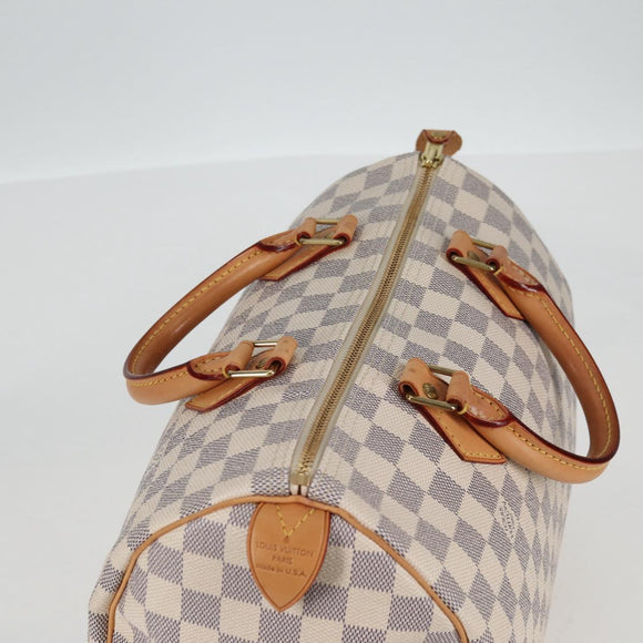 LOUIS VUITTON Damier Azur Speedy 30 Hand Bag N41533 LV Auth 138958A