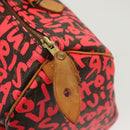 LOUIS VUITTON Monogram Graffiti Speedy 30 Hand Bag Pink M93704 LV Auth 138959A-20