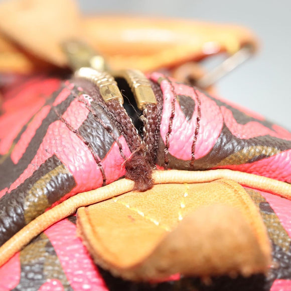 LOUIS VUITTON Monogram Graffiti Speedy 30 Hand Bag Pink M93704 LV Auth 138959A