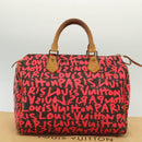 LOUIS VUITTON Monogram Graffiti Speedy 30 Hand Bag Pink M93704 LV Auth 138959A-12