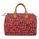 LOUIS VUITTON Monogram Graffiti Speedy 30 Hand Bag Pink M93704 LV Auth 138959A-2