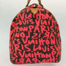 LOUIS VUITTON Monogram Graffiti Speedy 30 Hand Bag Pink M93704 LV Auth 138959A-3