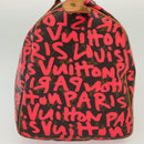 LOUIS VUITTON Monogram Graffiti Speedy 30 Hand Bag Pink M93704 LV Auth 138959A-4