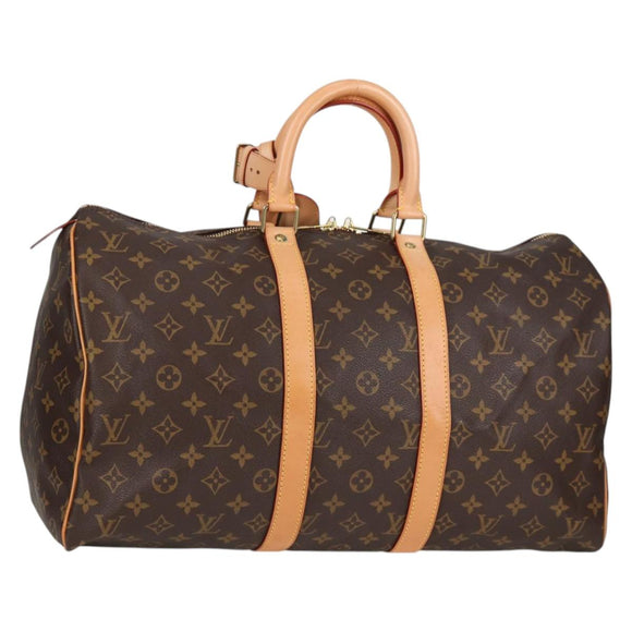 LOUIS VUITTON Monogram Keepall 45 Boston Bag M41428 LV Auth 138961A
