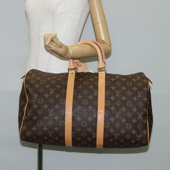 LOUIS VUITTON Monogram Keepall 45 Boston Bag M41428 LV Auth 138961A