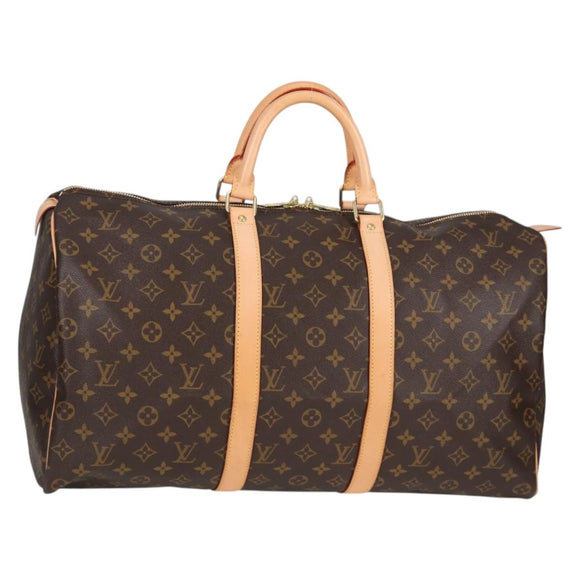LOUIS VUITTON Monogram Keepall 50 Boston Bag M41426 LV Auth 138962A