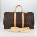 LOUIS VUITTON Monogram Keepall 50 Boston Bag M41426 LV Auth 138962A-12
