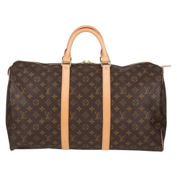LOUIS VUITTON Monogram Keepall 50 Boston Bag M41426 LV Auth 138962A