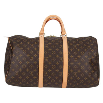 LOUIS VUITTON Monogram Keepall 50 Boston Bag M41426 LV Auth 138962A - 0