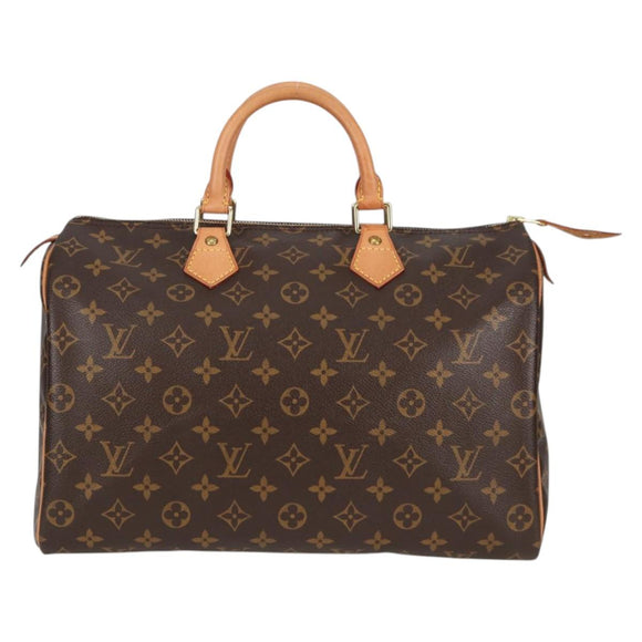 LOUIS VUITTON Monogram Speedy 35 Hand Bag M41524 LV Auth 138963A
