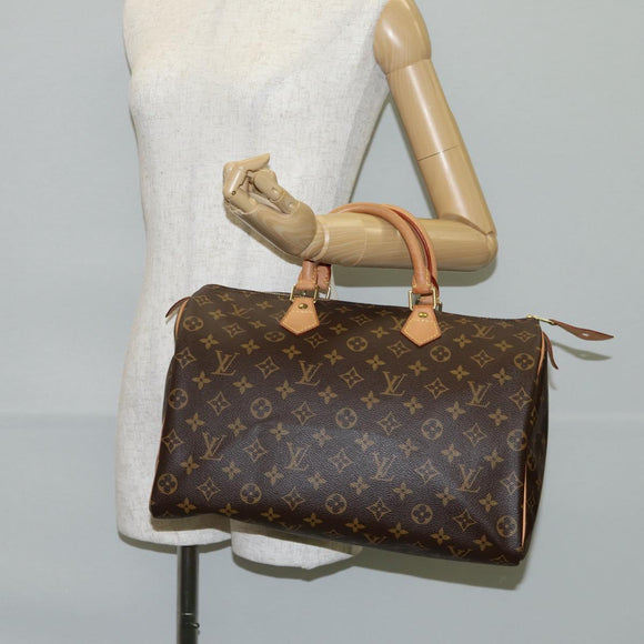 LOUIS VUITTON Monogram Speedy 35 Hand Bag M41524 LV Auth 138963A