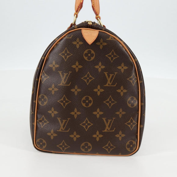 LOUIS VUITTON Monogram Speedy 35 Hand Bag M41524 LV Auth 138963A