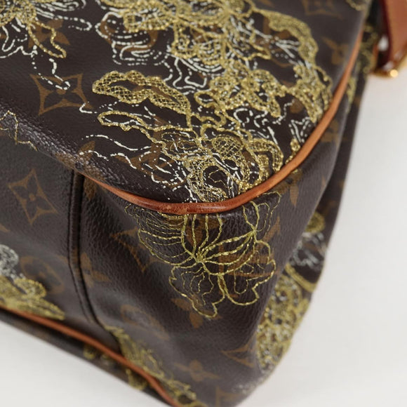 LOUIS VUITTON Monogram Dentelle Batignolles Horizontal Bag M95399 Auth 138964A